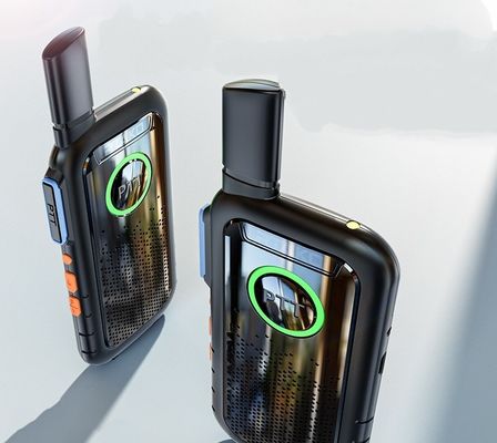 Εμπορική μαύρη Μίνι Thin Outdoor Walkie Talkie Portable Ελαφρύ βάρος 1,7*13,5*5,4CM