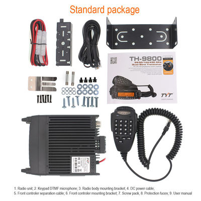 TYT TH-9800 Ραδιοφώνημα αυτοκινήτου 50W Walkie Talkie με 100 χιλιόμετρα μεγάλης εμβέλειας και 209 κανάλια αποθήκευσης