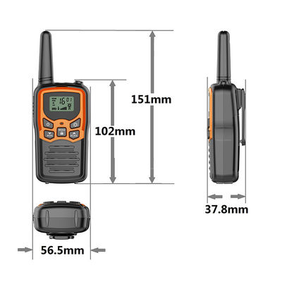 Μεγάλη εμβέλεια 3-5 χλμ. κινητό τηλέφωνο PMR/FRS/GMRS με Walkie Talkie Toy και 10 ήχους κλήσης