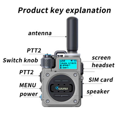 5000 χλμ. Χειροκίνητο 4G POC Walkie Talkie για απεριόριστη επικοινωνία