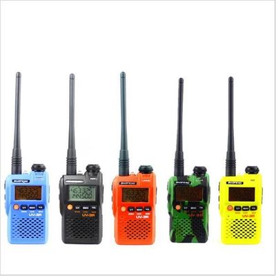 Walkie Talkie UV-3R Δύο ζώνες μακράς εμβέλειας UHF VHF Handy Two Way Radio με οθόνη LCD