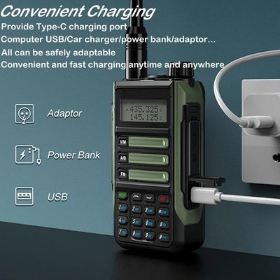 Ηλεκτρονικό φορτιστή UHF USB Vox PC Προγραμματισμός Ασύρματος Walkie Talkie για πεζοπορία και ορειβασία