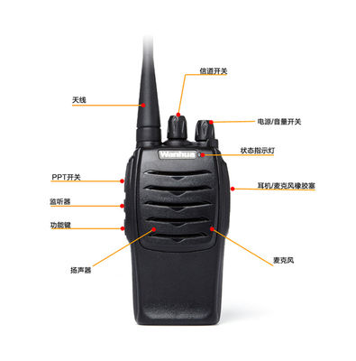 Baofeng συμβατό Walkie-talkie ακουστικά 403-470HZ Περιοχή συχνοτήτων 5 χλμ. Περιοχή ομιλίας K Head