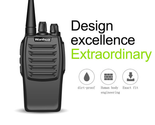 Ξενοδοχείο Wanhua WH27E Walkie Talkie Προσαρμόσιμο 170 * 60 * 35MM Επαγγελματικό UHF μεγάλης εμβέλειας