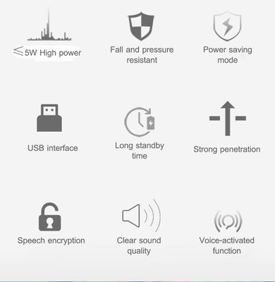 Walkie Talkie τύπου 4G LTE PTT Network Poc Radio με GPS intercoms και 2km Talk Range