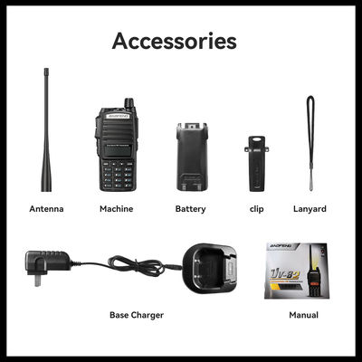 Τύπος συχνότητας Baofeng UV-82 Walkie Talkie VHF UHF για επικοινωνία PTT στο Πακιστάν
