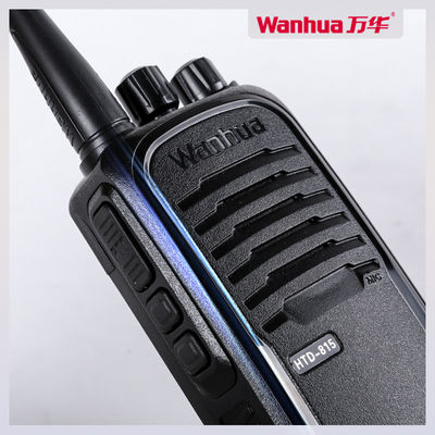 Μαύρο Wanhua HTD815 Walkie Talkie 5W/8W Προαιρετική εμβέλεια 10 km για ανάγκες επικοινωνίας