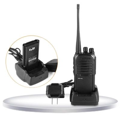 Μαύρο Wanhua HTD815 Walkie Talkie 5W/8W Προαιρετική εμβέλεια 10 km για ανάγκες επικοινωνίας