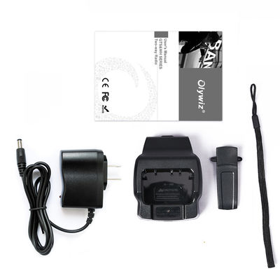 Ραδιοφώνημα UHF Χαμ Ραδιοφώνημα Walkie Talkie Μαύρο 5W Εξόδου Δύναμη 3800mAh Διακομιστές Woki Toki