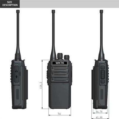 Φορητό ραδιόφωνο VHF UHF Δύο οδοι 3W Η ισχύς εξόδου είναι ιδανική για τα ασύρματα των ξενοδοχείων και εστιατορίων
