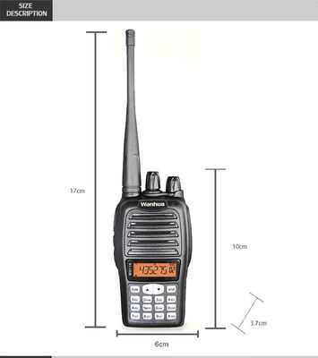 OEM Προσαρμογή Walkie Talkie Τύπος 4G POC WH118 Ψηφιακό Ραδιόφωνο Μαύρο UHF VHF Επαγγελματικό