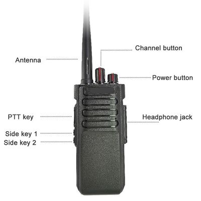 Μοντέλα Φανταστικό ραδιόφωνο walkie-talkie VHF UHF αναλογικά ιντερκόμ 10W walkie-talkies IPX7