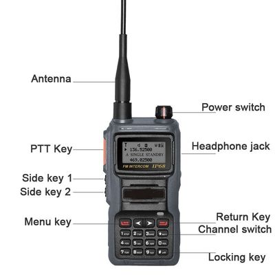 199 Δίαυλοι Αποθήκευση UHF/VHF Handheld Walkietalkie Digital Intercom Original Uhf Vhf
