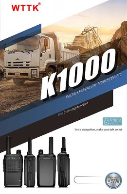 WKTK K1000 UHF Dual Band Long Range Walkie Talkie Ham Δύο οδικά ραδιόφωνα