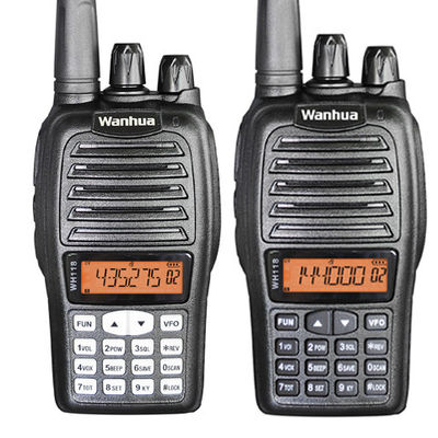 Wanhua WH118 Handheld Radio Walkie Talkie 2W Εξόδου Δύο ζώνες UHF VHF Μεγάλη εμβέλεια
