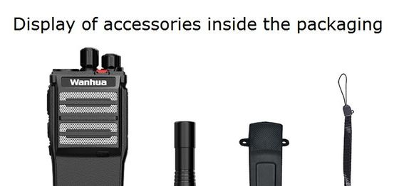 Ενεργοποιημένο φορητό walkie-talkies WANHUA HTD502 με 0-5km Talk Range