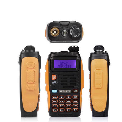 128 κανάλια αποθήκευσης Αδιάβροχο Walkie Talkie 5 Watt Δύο οδικά κινητό ραδιόφωνο διπλής ζώνης