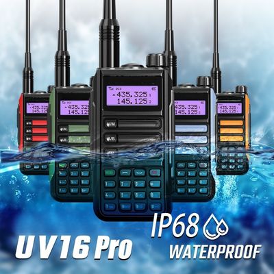 UV-16 Υψηλής ισχύος Walkie Talkie Recharger Μεγάλο εύρος Αδιάβροχος Πηραχτής Χαμ Δύοπλευρο Ραδιοφώνημα
