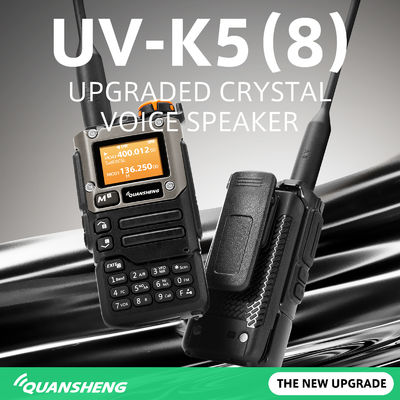 VHF UHF Quansheng UV-K58 Δύο ζώνες Walkie Talkie Δύο δρόμο ραδιόφωνο με 200 κανάλια αποθήκευσης