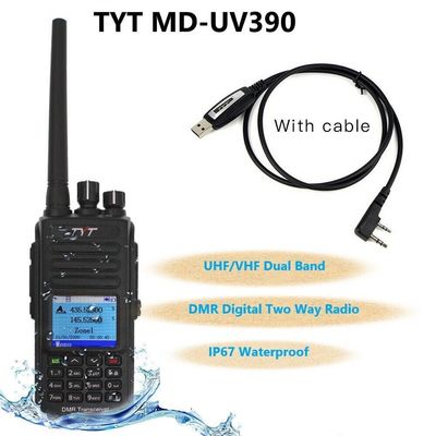 TYT MD-UV390 IP67 Αδιάβροχο DMR TDMA Διπλή ζώνη Walkie Talkies Ψηφιακό κινητό ραδιόφωνο