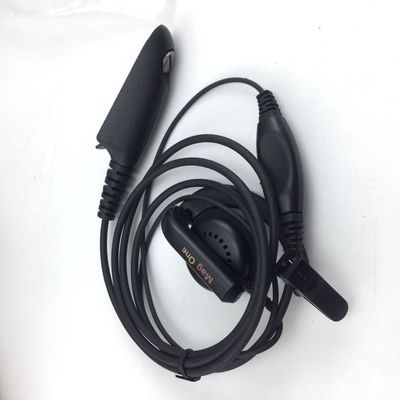 Walkie Talkie Wired ακουστικά σε μαύρο και συμβατό με τη Motorola GP328 GP340 GP380