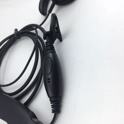 Walkie Talkie Wired ακουστικά σε μαύρο και συμβατό με τη Motorola GP328 GP340 GP380