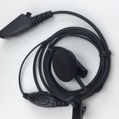 Walkie Talkie Wired ακουστικά σε μαύρο και συμβατό με τη Motorola GP328 GP340 GP380