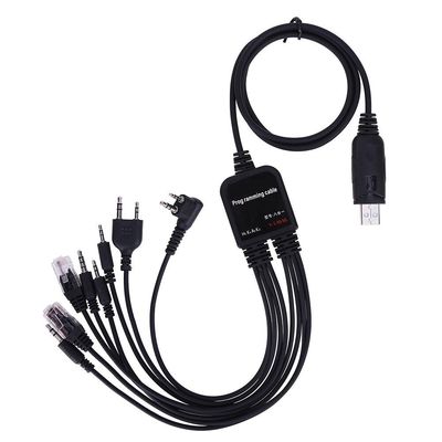8 σε 1 Walkie Talkie USB καλώδιο προγραμματισμού για Motorola Baofeng HYT VX GMRS ισχύ εξόδου