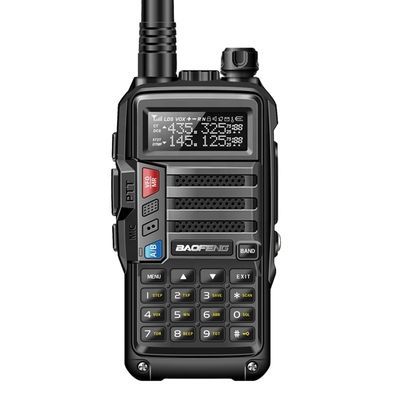 Κουχιαίο ραδιόφωνο VHF UHF 10 χλμ. Μακρά εμβέλεια 5W Φορητό Διοχέτευμα AS-53 BaoFeng Walkie Talkie