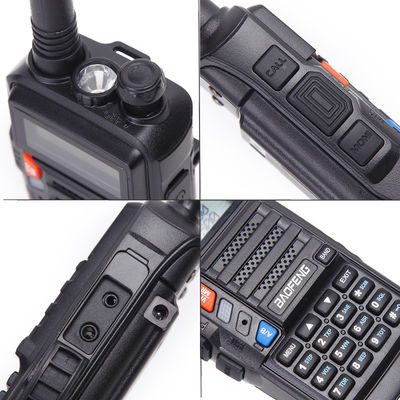 Κουχιαίο ραδιόφωνο VHF UHF 10 χλμ. Μακρά εμβέλεια 5W Φορητό Διοχέτευμα AS-53 BaoFeng Walkie Talkie