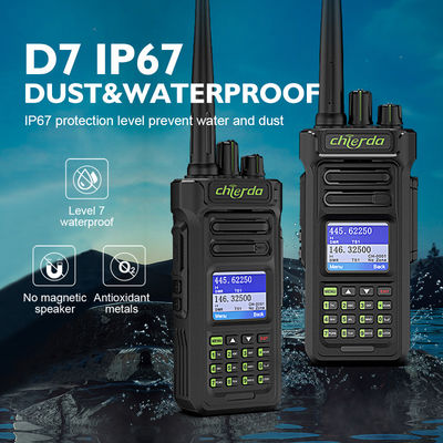 GPS IP67 Ψηφιακό Walkie Talkie για επικοινωνία με δέκτη VHF UHF 150*64*40mm