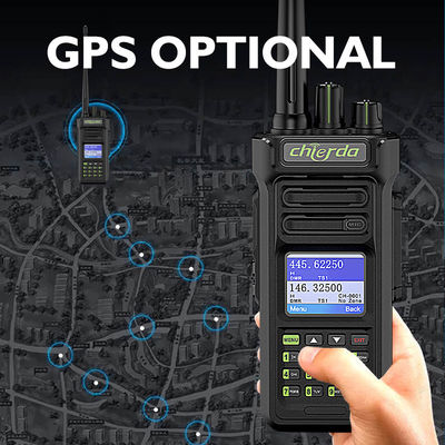 GPS IP67 Ψηφιακό Walkie Talkie για επικοινωνία με δέκτη VHF UHF 150*64*40mm