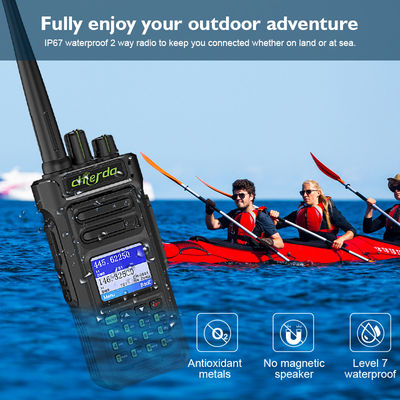 GPS IP67 Ψηφιακό Walkie Talkie για επικοινωνία με δέκτη VHF UHF 150*64*40mm