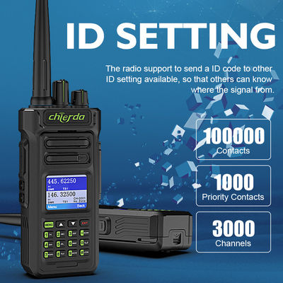 GPS IP67 Ψηφιακό Walkie Talkie για επικοινωνία με δέκτη VHF UHF 150*64*40mm