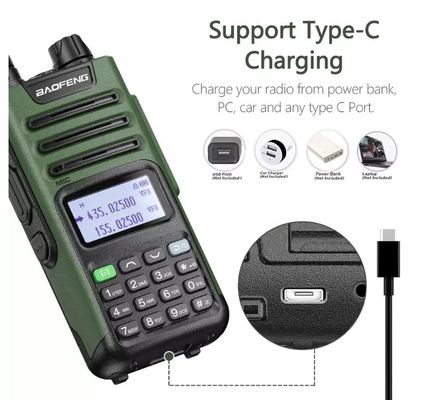 Baofeng UV-9R Pro T57 10W Handheld Walkie Talkie 3.7V Μεταδότης με μπαταρία 2800mAh