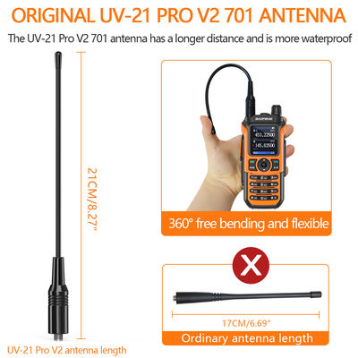 Μακροδιάστημα Baofeng UV-21 Pro Walkie Talkie με 999 CHS Intercom και διπλή συχνότητα ζώνης