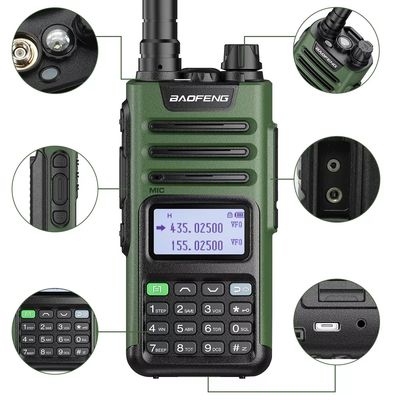 UV13 Pro Δύοδρομος Ραδιοφώνημα GMRS 136-174/400-520MHz Walkie Talkie με φορτιστή τύπου C