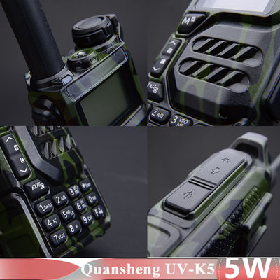 5W Quansheng UV-K5 Walkie Talkie Two Way Radio με φορτιστή USB-C Τύπος συχνότητας VHF UHF