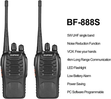 BAOFENG BF-888S Μονή ζώνη 400-470mhz Φυτοκίνητο Δύο Δρόμους Ραδιοφωνικό Walkie Talkie