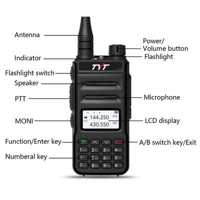 TYT TH-UV88 VHF 136-174MHz UHF 400-480MHz Walkie Talkie 5W Scrambler VOX FM Αποδέκτης