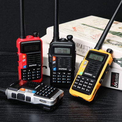 8 Watt Ham Walkie Talkie UV-S9plus UHF VHF Handheld Radio BAOFENG με μπαταρία 2200mAh