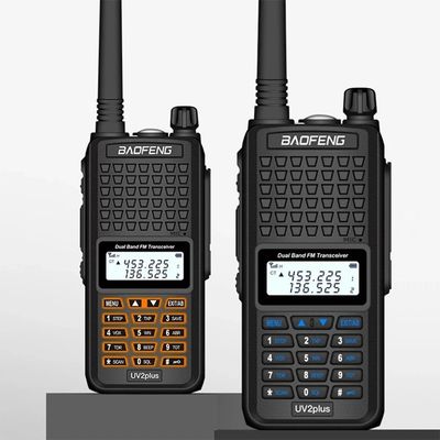 130 x 58 x 35mm Μαύρο Baofeng Bf-UV2plus IP68 LED φακό UV Δύο ζώνες Walkie Talkie