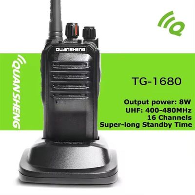 Quansheng Tg-1680 PC Προγραμματισμένη ισχύς ρυθμίζει Walkie Talkie Προϊόντα για 295g βάρος