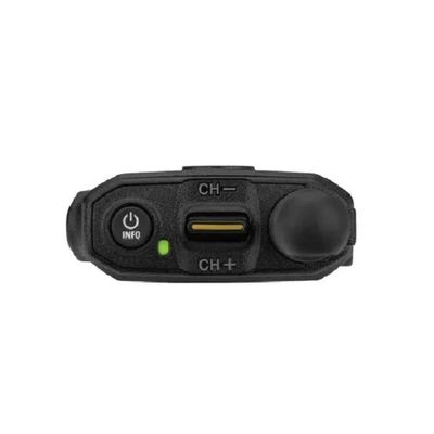 128 κανάλια αποθήκευσης Μαύρο walkie-talkie με υψηλή ισχύ και ισχυρό σήμα