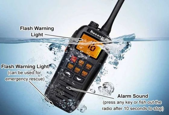 Πρόσφατο RS-37m IP67 Αδιάβροχο 5W VHF 2 Way Long Range Walkie Talkie Marine Radio