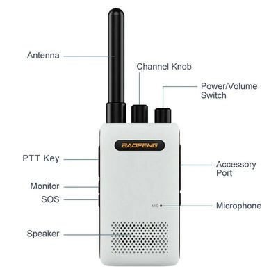 Χαμ walkie talkie Baofeng Bf-358 Μίνι διπλή ζώνη κινητό φορητό UHF επαναφορτιζόμενο παιδιά walkie Talkies το 2024
