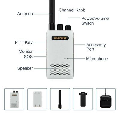 Χαμ walkie talkie Baofeng Bf-358 Μίνι διπλή ζώνη κινητό φορητό UHF επαναφορτιζόμενο παιδιά walkie Talkies το 2024