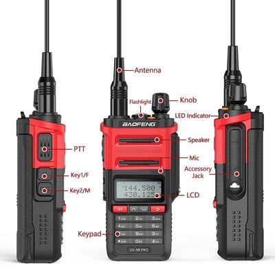128 κανάλια Baofeng UV-9r PRO IP68 Walkie Talkie για επικοινωνία μεγάλων αποστάσεων το 2024