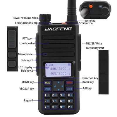 Walkie Talkie Products Of Baofeng Digital Dr-1801UV Χειροκίνητο Ραδιόφωνο Δύο Δρόμους Ραδιόφωνο Διπλή Ζώνη