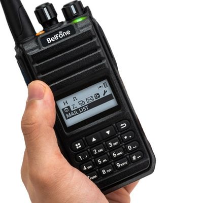 Μαύρο καμπαναριό Bf-Td515 VHF UHF ραδιόφωνο μεγάλης εμβέλειας 5W φορητό ασύρματο 2 Way εμπορικό